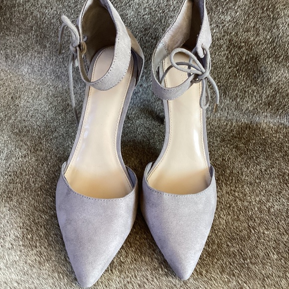 Forever 21 Ankle Wrap Delicate Tie Pointy Toe Heels - Picture 2 of 8